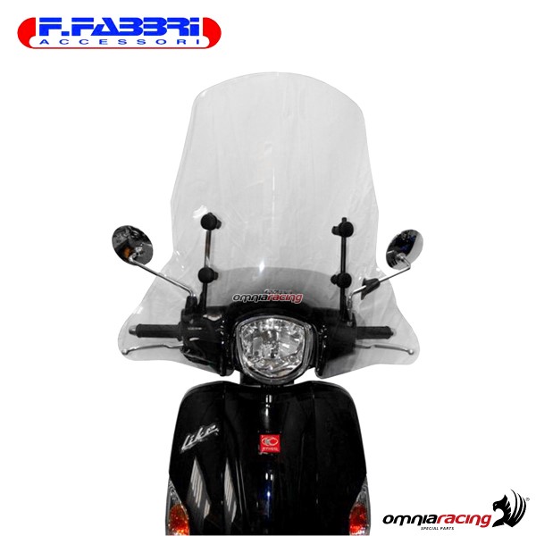 Parabrezza trasparente Fabbri scooter per Kymco Like 50/125/200 2009>2012