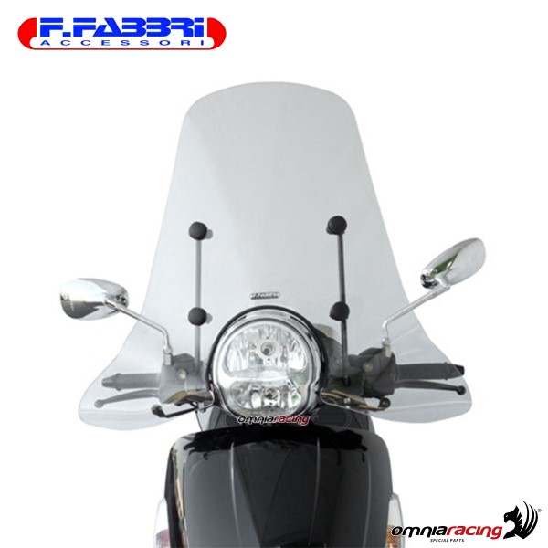 Parabrezza Fabbri trasparente con bordo per Aprilia Scarabeo Light S 250/300/400/500 2006>2010