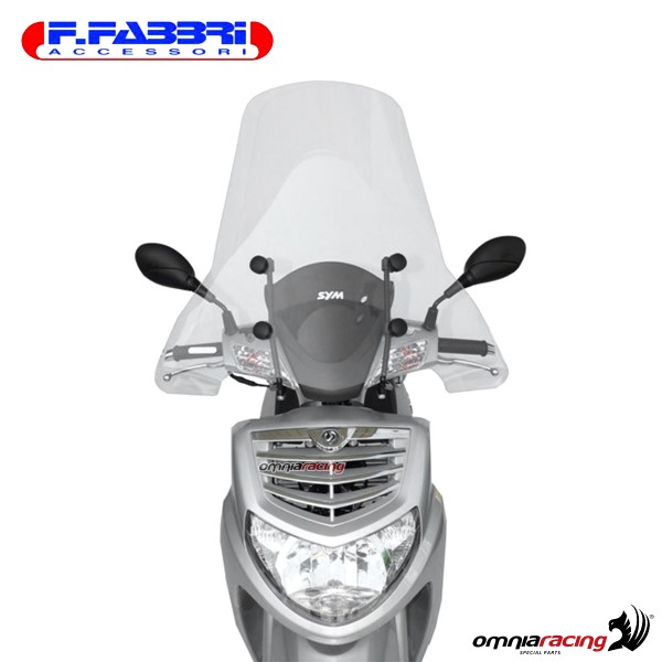 Fabbri Scooter Transparent windshield for SYM HD125/HD200 /EVO 2007>2010