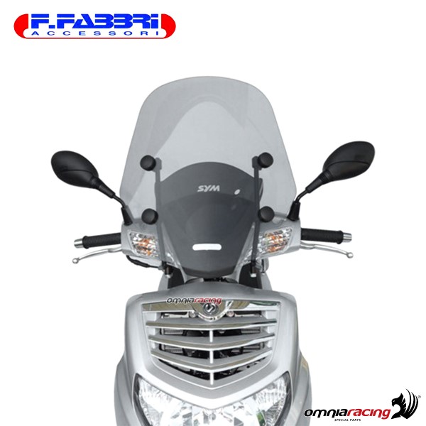 Fabbri Scooter Transparent windshield for SYM HD125/HD200 /EVO 2007>2010