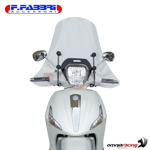Fabbri Scooter Transparent Windshield for Piaggio Beverly 350 2011