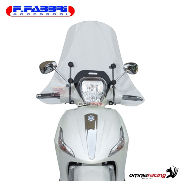 Fabbri Scooter Transparent windshield for Piaggio Beverly 350 2011>2019