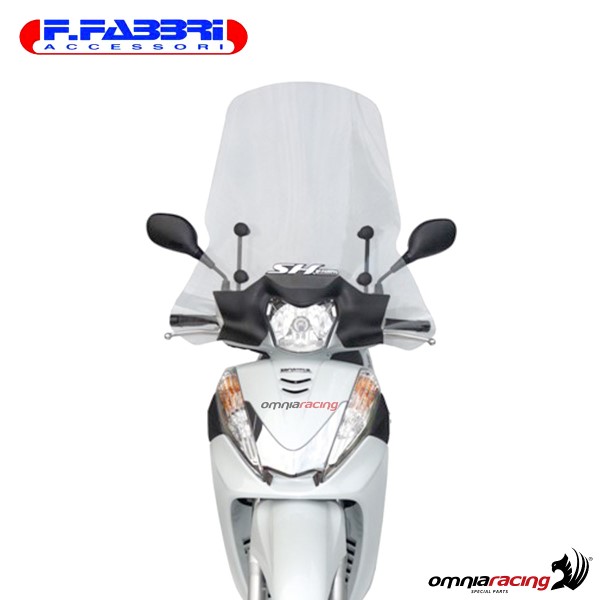 Parabrezza Fabbri trasparente con bordo per Honda SH300 2011>2015