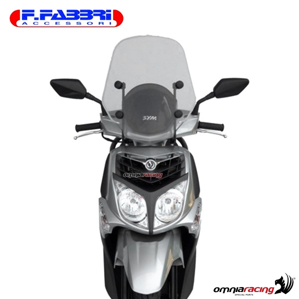 Parabrezza trasparente Fabbri scooter per SYM HD2 125/200 2011>2015