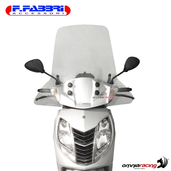 Parabrezza trasparente Fabbri scooter per Malaguti Password 250 2005>2008