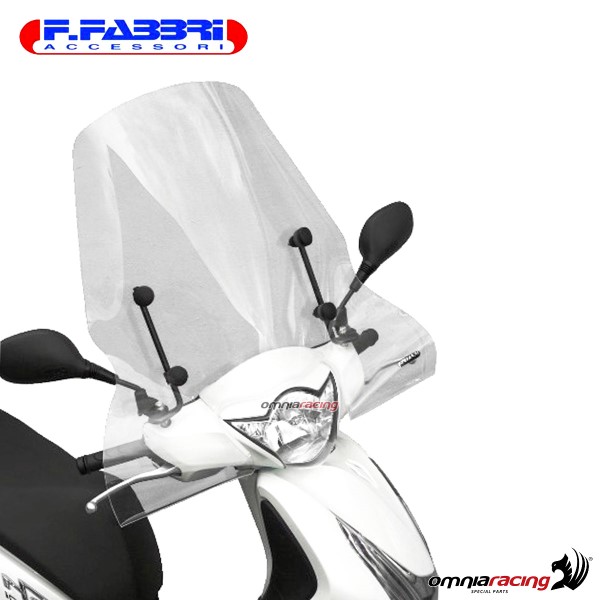 Parabrezza trasparente Fabbri scooter per Honda SH125i/SH150i ABS 2013>2016