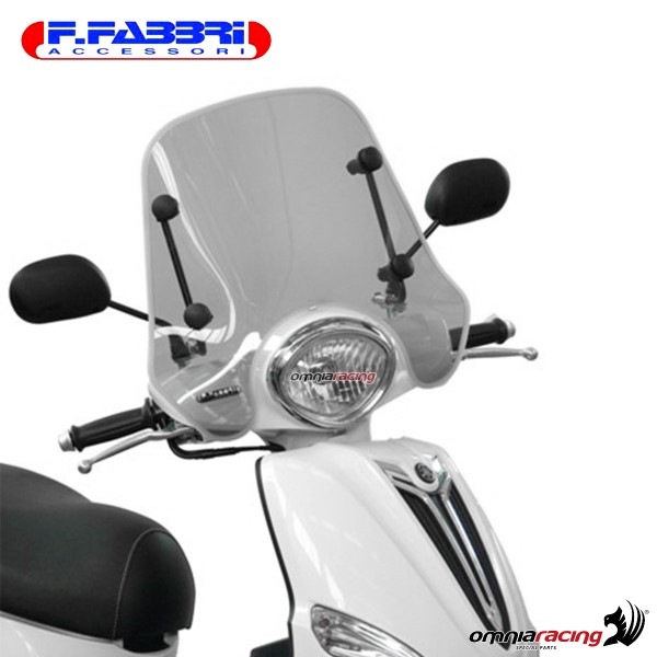 Parabrezza trasparente Fabbri scooter per Yamaha Delight 115 2013>2017
