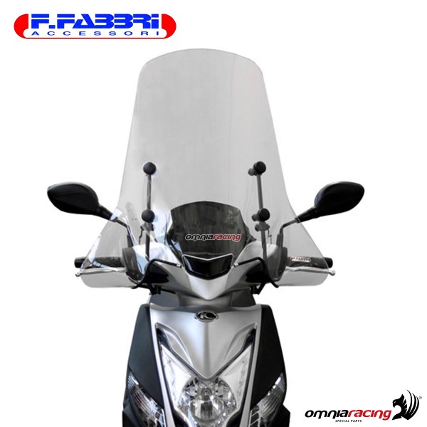 Fabbri Scooter Transparent windshield for Kymco Agility 50/125/200 16 pollici 2014>2019