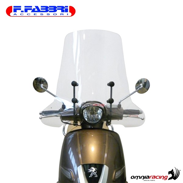 Fabbri Scooter Transparent windshield for Peugeot Django 2014>2016