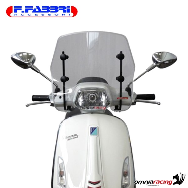 Fabbri Scooter Transparent windshield for Piaggio Vespa Sprint 50/125/150 2014>2016