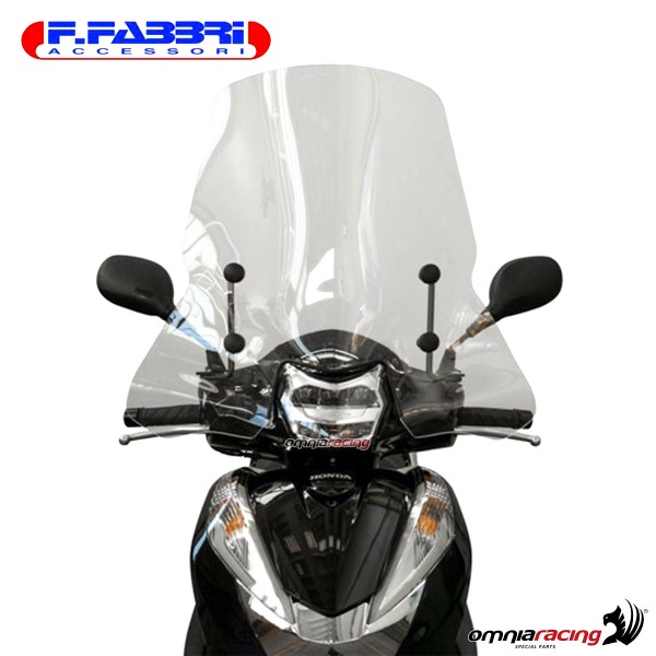 Parabrezza Fabbri trasparente con bordo per Honda SH300 2016>2020