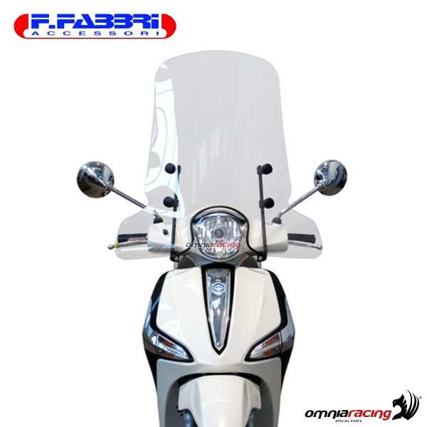 Fabbri Scooter Transparent windshield for Piaggio Liberty ABS 50/125/150 2016>2019