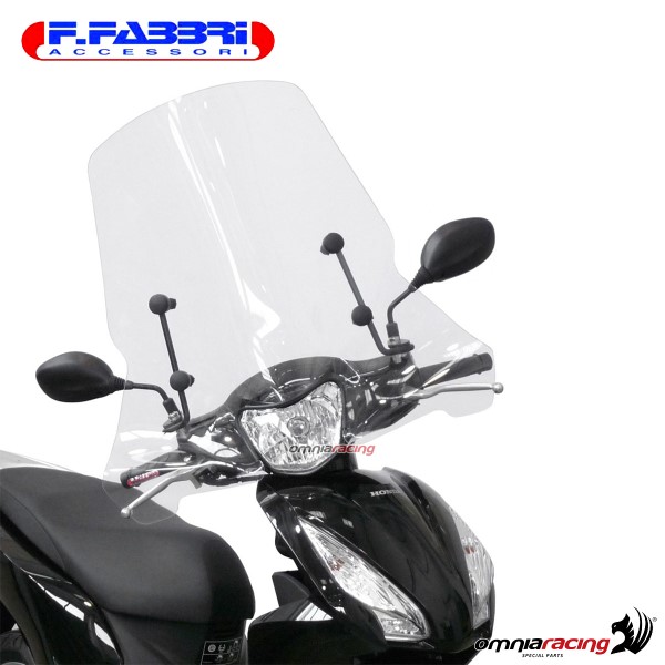 Parabrezza trasparente Fabbri scooter per Honda Vision 110 2017>2020