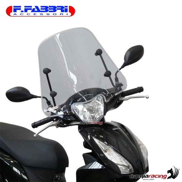 Parabrezza trasparente Fabbri scooter per Honda Vision 110 2017>2020