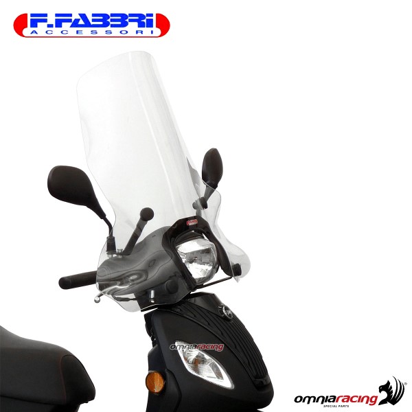 Fabbri Scooter Transparent windshield for SYM Symphony S 125 euro4 Peugeot Tweet V4 2017>2020
