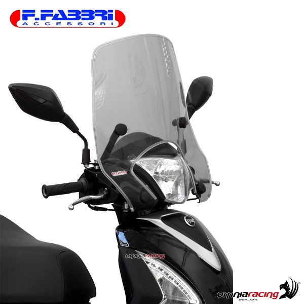 Fabbri Scooter Transparent windshield for SYM Symphony S 125 euro4 Peugeot Tweet V4 2017>2020