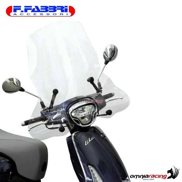 Fabbri Scooter Transparent windshield for Kymco Like 50/125/150 2017>2020