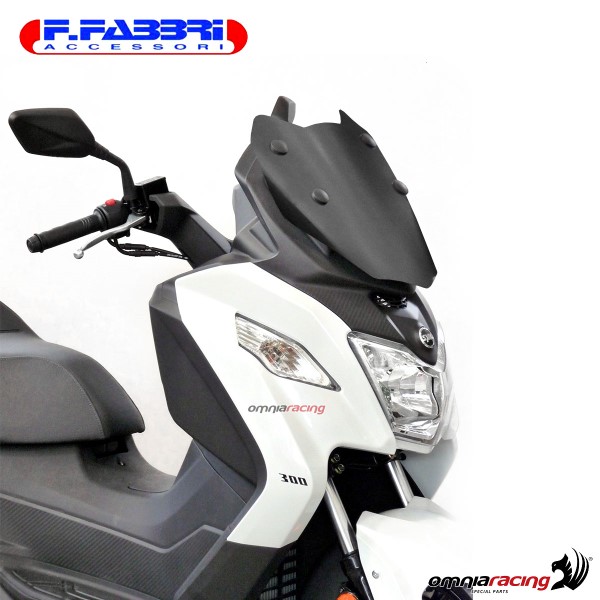 Parabrezza nero bisatinato Fabbri scooter per SYM Joymax Z300 2019