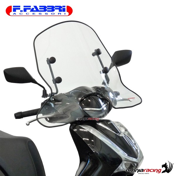 Parabrezza Fabbri trasparente con bordo per Honda SH125i/SH150i ABS 2020