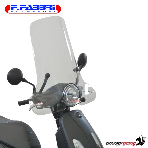 Fabbri Scooter Transparent windshield for SYM Fiddle 125 EURO 5 2020