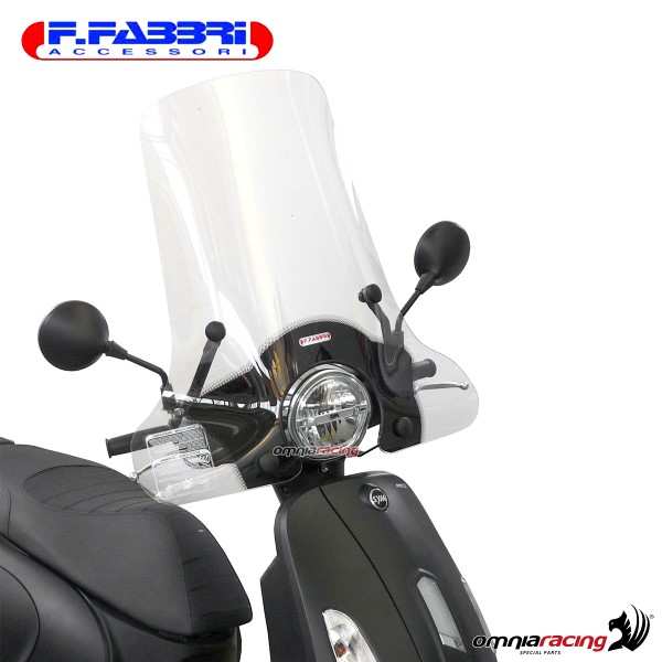 Fabbri Scooter Transparent windshield for SYM Fiddle 125 EURO 5 2020