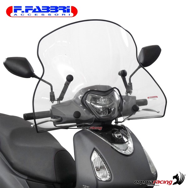 Parabrezza Fabbri trasparente con bordo per SYM Symphony 50/125/200 EURO 5 2020