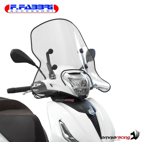 Fabbri transparent with edge windshield for Piaggio Beverly 300/400 2021