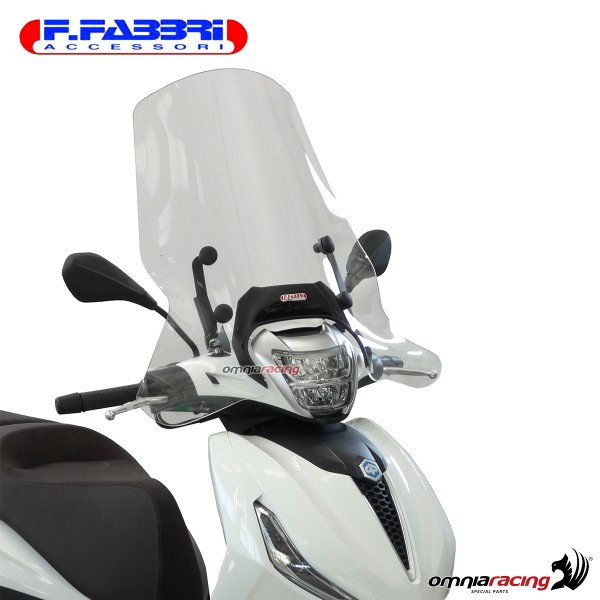 Parabrezza trasparente Fabbri scooter per Piaggio Beverly 300/400 2021