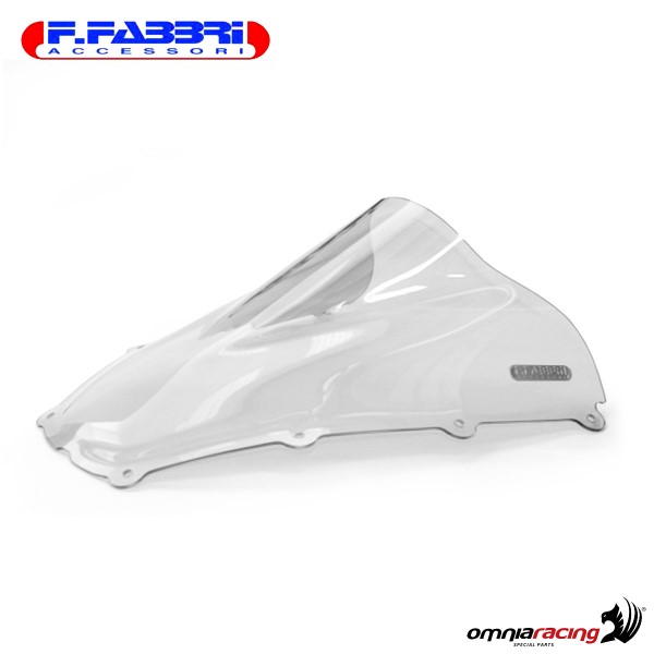 Fabbri double bubble trasparent windshield for Aprilia RSV1000 1998>2000