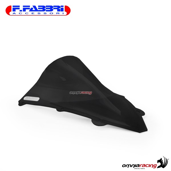 Fabbri double bubble matt black bi-satin windshield for Aprilia RSV4 2009>2014