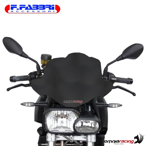 Cupolino nero bisatinato Sport/Naked/Touring Fabbri per BMW F800R 2009>2011