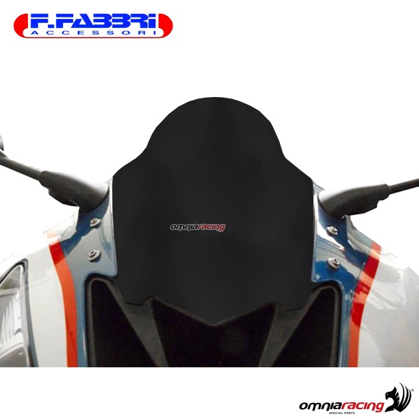 Fabbri double bubble matt black bi-satin windshield for BMW S1000RR 2015>2016