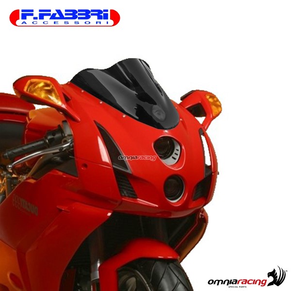 Fabbri double bubble dark fume windshield for Ducati 749/999 2003>2004