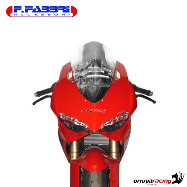 Fabbri double bubble trasparent windshield for Ducati 899 2014