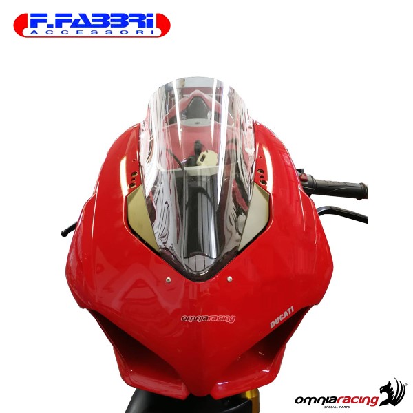 Fabbri OEM replica transparent windshield for Ducati Panigale V4/V4S 2018>2019