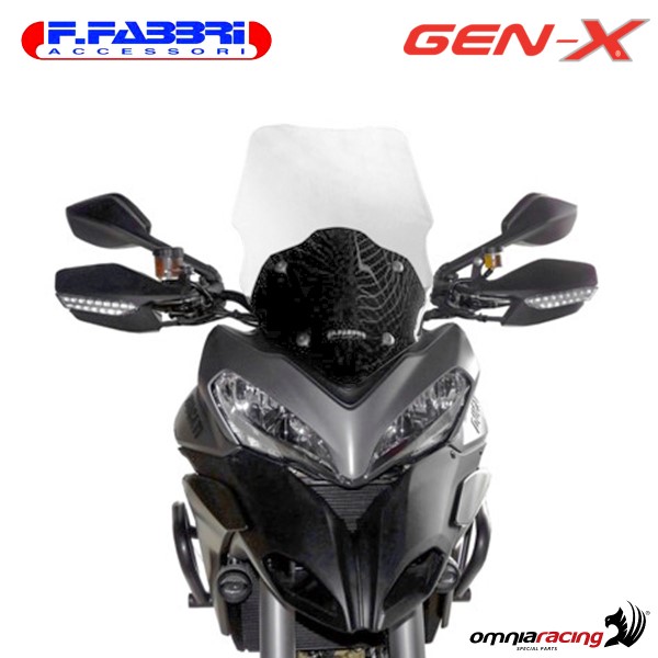 Fabbri GEN-X transparent windshield for Ducati Multistrada 1200 2013>2014