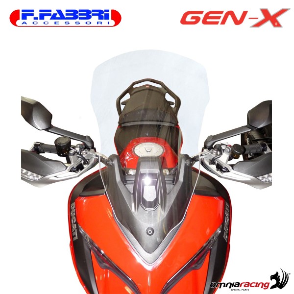 Fabbri GEN-X transparent windshield for Ducati Multistrada 1200 ABS 2015>2020