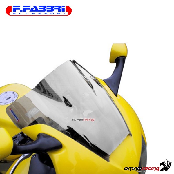 Fabbri double bubble trasparent windshield for Honda VFR800 1998>2001