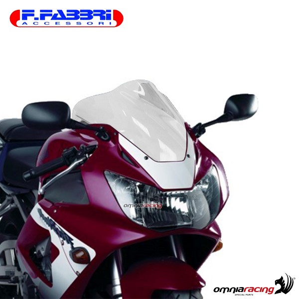 Fabbri double bubble trasparent windshield for Honda CBR900RR 2000>2001