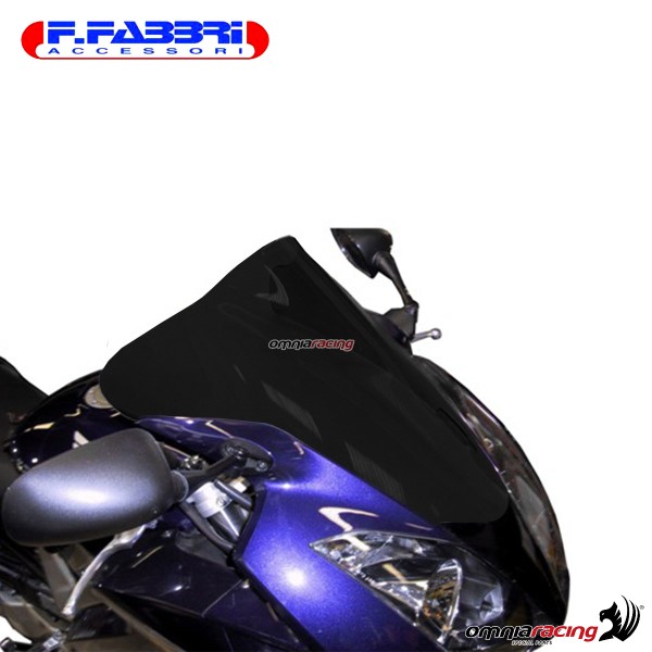 Fabbri double bubble dark fume windshield for Honda VFR800 2002>2008