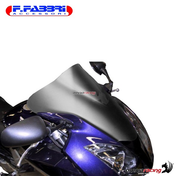 Fabbri double bubble matt black bi-satin windshield for Honda VFR800 2002>2008