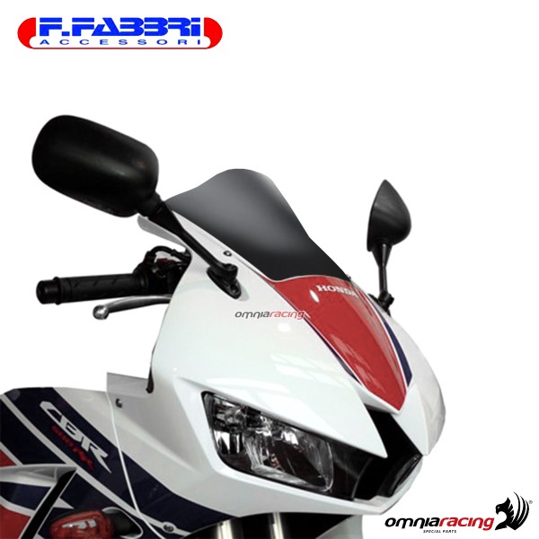 Fabbri double bubble matt black bi-satin windshield for Honda CBR600RR 2013>2017