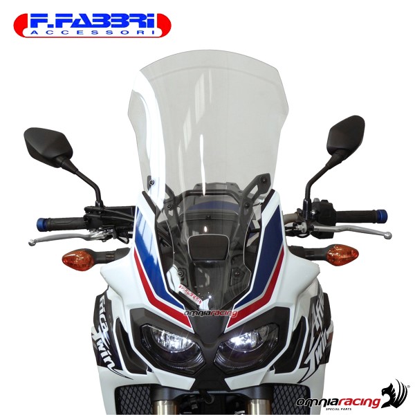 Fabbri Sport/Naked/Touring transparent windshield for Honda Africa Twin 2016