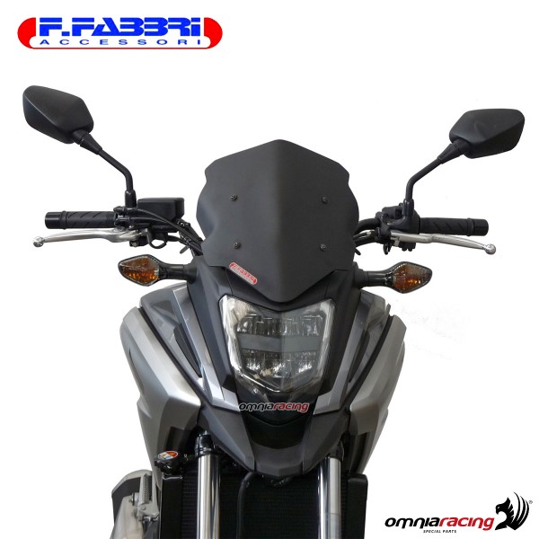 Cupolino nero bisatinato Sport/Naked/Touring Fabbri per Honda NC750X 2016