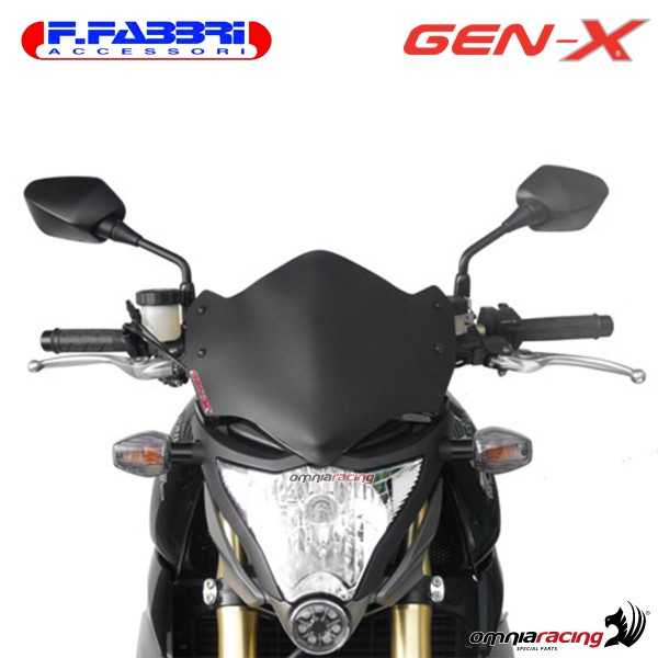 Fabbri GEN-X matt black bi-satin windshield for Honda CB1000R 2011>2014