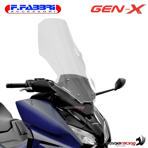Fabbri GEN-X transparent windshield for Honda Forza 750 2021