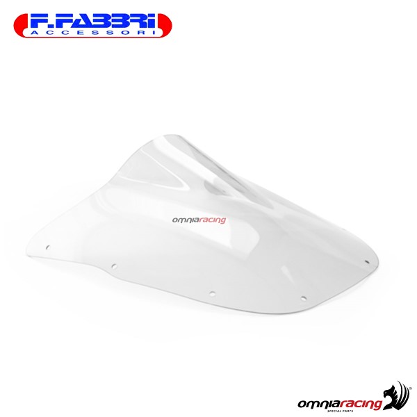 Fabbri double bubble trasparent windshield for Kawasaki ZX6R 1998>1999