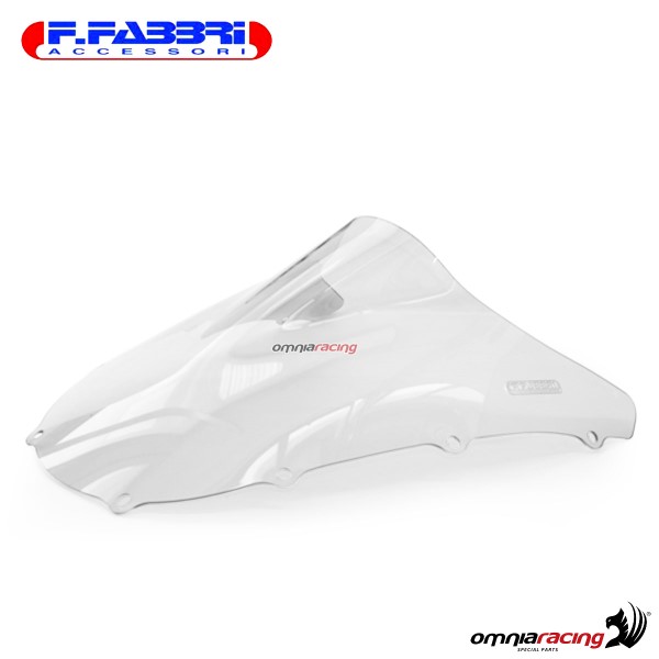 Fabbri double bubble trasparent windshield for Kawasaki ZX9R 1998>1999