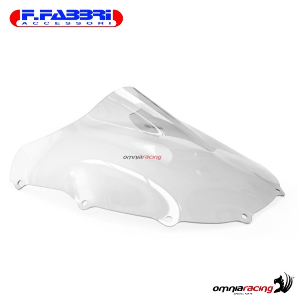 Fabbri double bubble trasparent windshield for Kawasaki ZX7R/RR 1996>2002
