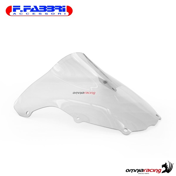 Fabbri double bubble trasparent windshield for Kawasaki ZX12R 1999>2001